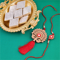 Wishing Tree Lumba Rakhi Combo - Rakhi Thali to Canada
