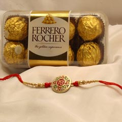 Adorable Rakhi with Ferrero Rocher - Exclusive Rakhi to Canada