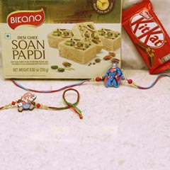 Kids Rakhi Combo with Sweet & Chocolate
