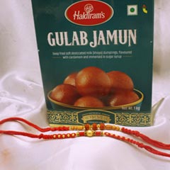 Gulab Jamun with Rakhi Combo