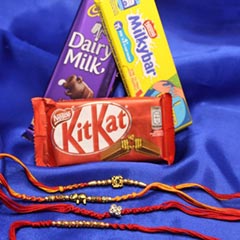 Fantastic 4 Rakhis With Chocolates