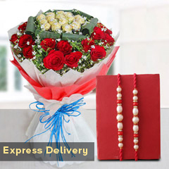 Truly Affectionate Combo - Rakhi With Flowers