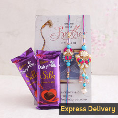 Bhaiya-Bhabhi Rakhi with chocolates