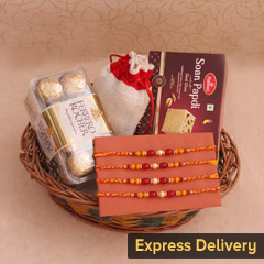 Rakhi Delectations Hamper - Express Rakhi Delivery