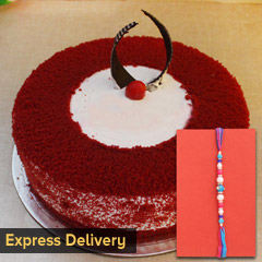 Lovely Rakhi and cake combo - Rakhi With Cake