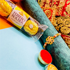 Om Rakhi With Ferrero Rocher to USA - Rakhi and Chocolates to USA