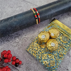 2 Set Of Pearl Rakhi With Ferrero Rocher - Rakhi and Chocolates to USA