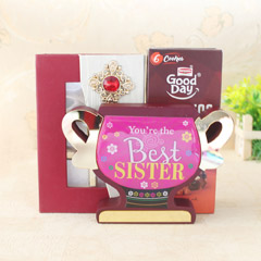 Best Sister Happiness - Rakhi Gifts for Sister