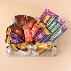 Tray of Choco Delights - Rakhi Gifts For Married Sisters