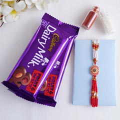 TOUCH OF SWEETNESS - Rakhi with Cadbury Chocolates