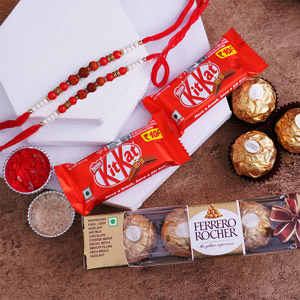 DELIGHT BRO WITH SWEET COMBO - Rakhi Sets