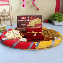 Divine Rakhi with healthy dry fruits