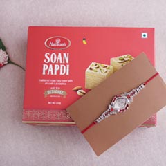 Happiness combo for brother - Rakhi with Sweets
