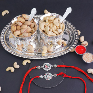 Hamper of Love for Brothers - Resham Dhaga Rakhi