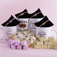 Beautiful Rakhi Hamper - Personalized Rakhi Gifts For Brother