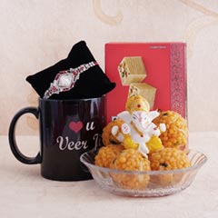 Affable Bhaiya Hamper - Personalized Rakhi Gifts For Brother