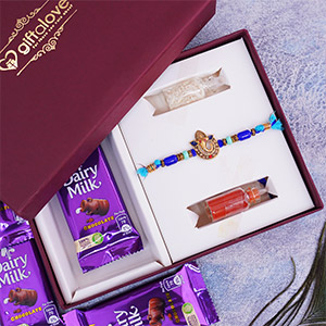 Rakhi Happiness Box - Rakhi with Personalized Gifts
