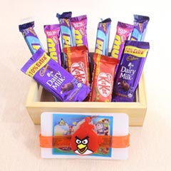 Chocolates Loaded Angry Bird Hamper - Rakhi Sale