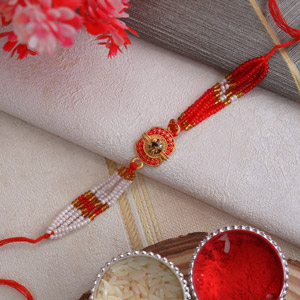 Designer Pearl Rakhi - Rakhi for Brother