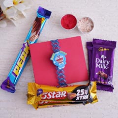 Doremon Rakhi Chocolate Combo - Rakhi Sale