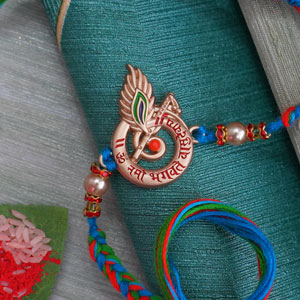 Designer Krishna Rakhi - Rakhi Threads
