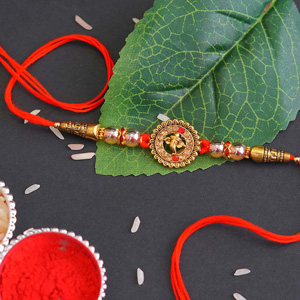 Traditional Ganpati Designer Rakhi - Rakhi for Brother