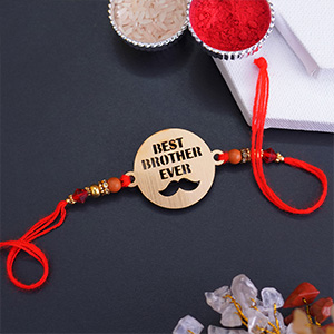 Best Brother Wooden Designer Rakhi - Rakhi for Brother