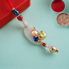 Lumba Rakhi with Beads - Lumba for Bhabhi