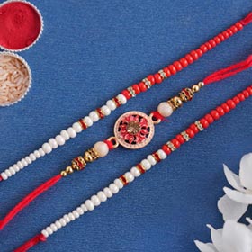 Set of Three Fancy Rakhi - Rakhi Sets