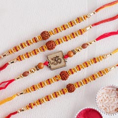 Divine Rakhi Set of 5 - Set of 5 Rakhis