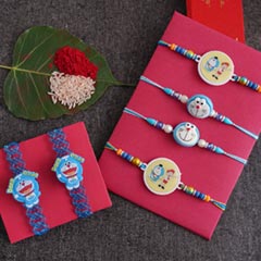 Doraemon Kids Rakhi Set of 6 - Rakhi Sets