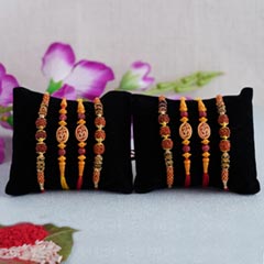 Propitious Rakhi Set of 8 - Rakhi Sets