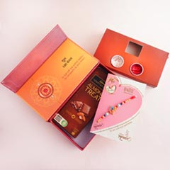 Golden Rakhi N Temptation in Signature Box - Send Rakhi to Gurgaon