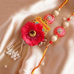 Pearl Bhaiya Bhabhi Rakhi Set - Lumba for Bhabhi