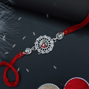 Auspicious Silver Rakhi - Send Rakhi to Faridabad