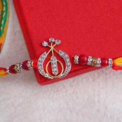 Designer AD Khanda Rakhi - Send Rakhi to Bhopal