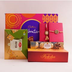 Delightful Bhaiya Bhabhi Rakhi Gift Hamper - Send Rakhi to Udaipur