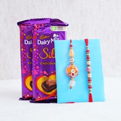Bhaiya Bhabhi Rakhi with Chocolates - Send Rakhi to Noida