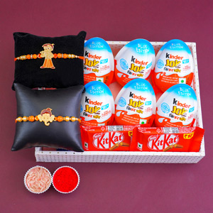 Chhota Bheem Rakhi N Ganesha Rakhi for Kids with Chocolates