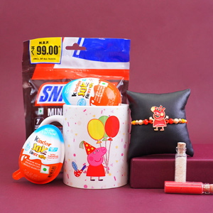 Peppa Pig Rakhi N Mug Gift Pack for Kids