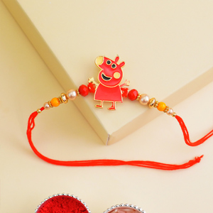 Adorable Peppa Pig Rakhi for Kids - Send Rakhi to Gurgaon