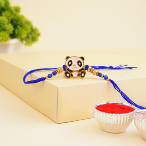 Attractive Panda Kids Rakhi for Little Brother - Send Rakhi to Kanpur