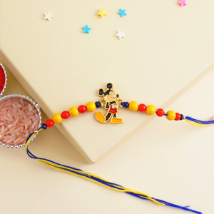 Colorful Mickey Mouse Rakhi for Kids - Send Rakhi to Mumbai