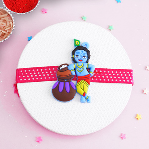 Cute Little Krishna Rakhi for Kids - Send Rakhi to Gurgaon