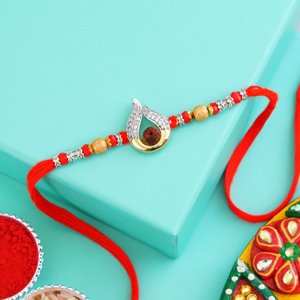 Rudraksha AD Rakhi for Brother - Rakhi for Brother