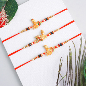 Set of 3 Laddu Gopal Rakhis - Send Rakhi to Noida