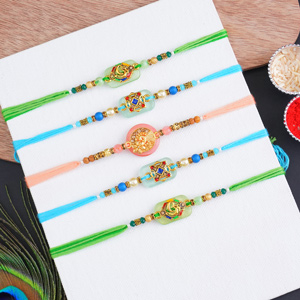 5  Attractive Rakhi Set for Brothers - Send Rakhi to Gurgaon