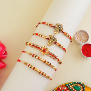 Enchanting Rakhis Set of Five - Set of 5 Rakhis