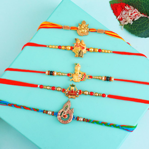 Religious Rakhi Set of Five - Set of 5 Rakhis