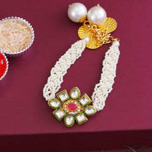 Designer Bracelet Lumba Rakhi - Lumba for Bhabhi